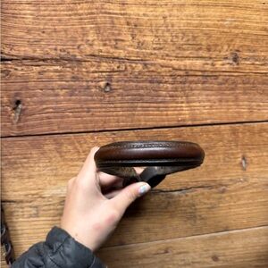 Brown leather brown and